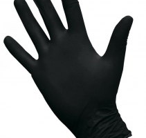 Перчатки нитриловые "Черные" неопудренные S (100шт/уп) (10 упак/кор)